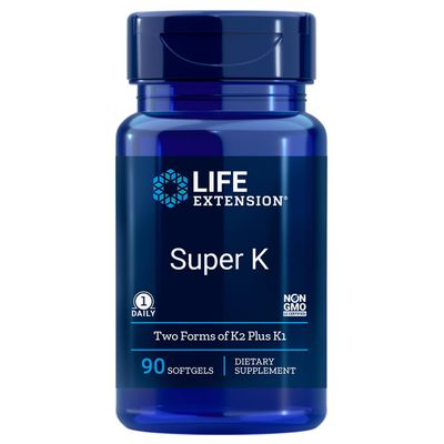 Life Extension Super K with Advanced K2 Complex Softgels,90 Count