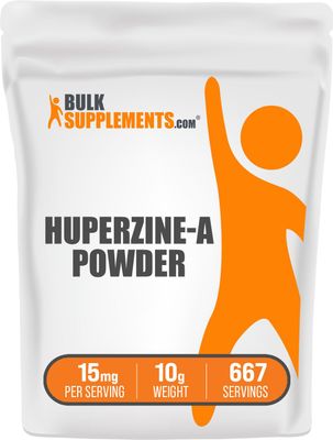 BulkSupplements.com Huperzine A Powder - Huperzia Serrata Powder, Huperzine A Supplement - Nootropic Supplement, Gluten Free, 15mg per Serving, 10g (0.35 oz) (Pack of 1)