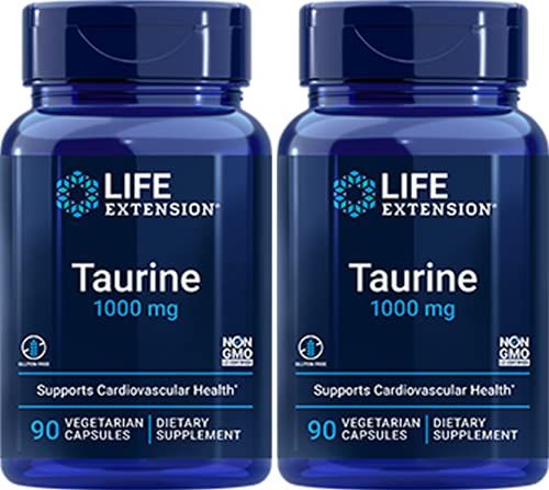 Taurine 1000 mg, 90 Vegetarian Capsules-Pack-2