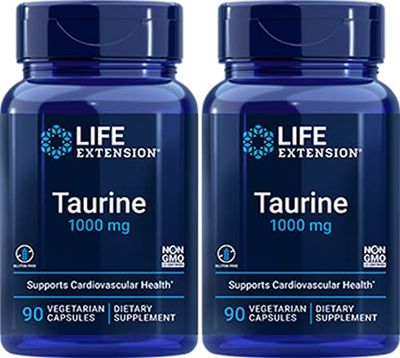 Taurine 1000 mg, 90 Vegetarian Capsules-Pack-2