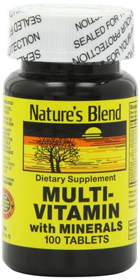 Nature&#39;s Blend NAT B MULTIVITAMIN &amp; MIN TB, Assorted, 100 Count