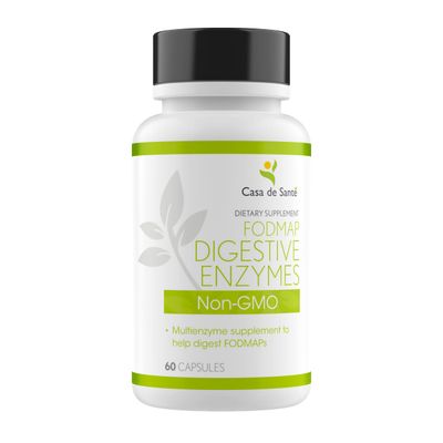 FODMAP Digestive Enzymes Certified| IBS SIBO Food Intolerance Malabsorption Gut Supplement| 18 Enzymes Multi Enzyme Amylase Bromelain Lipase Lactase Protease Papain Alpha galactosidase &amp; More| Non GMO
