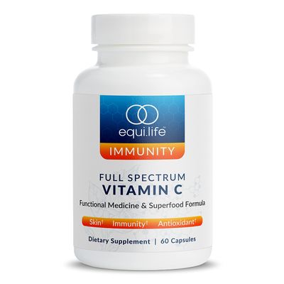 Equilife - Full Spectrum Vitamin C, Immune Support Supplement, Antioxidants Supplement, Promotes Promotes Long-Lasting Moisture in Skin, Helps Regulate Irritation Responses, Easy-to-Use (60 Capsules)