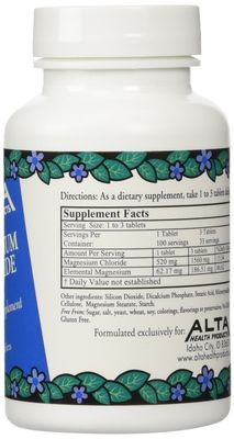 Alta Health Alta health Magnesium Chloride 100 (Pack of 2), 100 Count