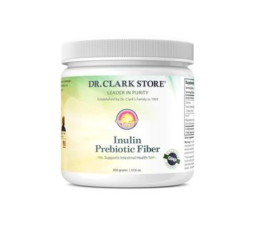 Dr. Clark Inulin Powder (FOS), 300 gm - Prebiotic Soluble Fiber