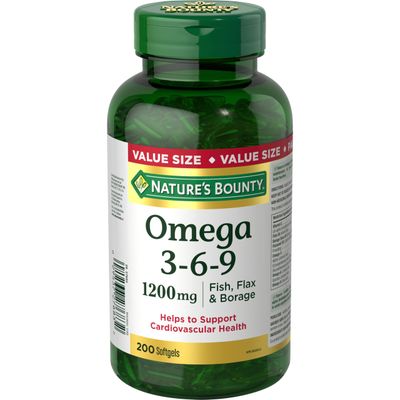 Nature&#39;s Bounty Omega-3-6-9 1200mg 200 count