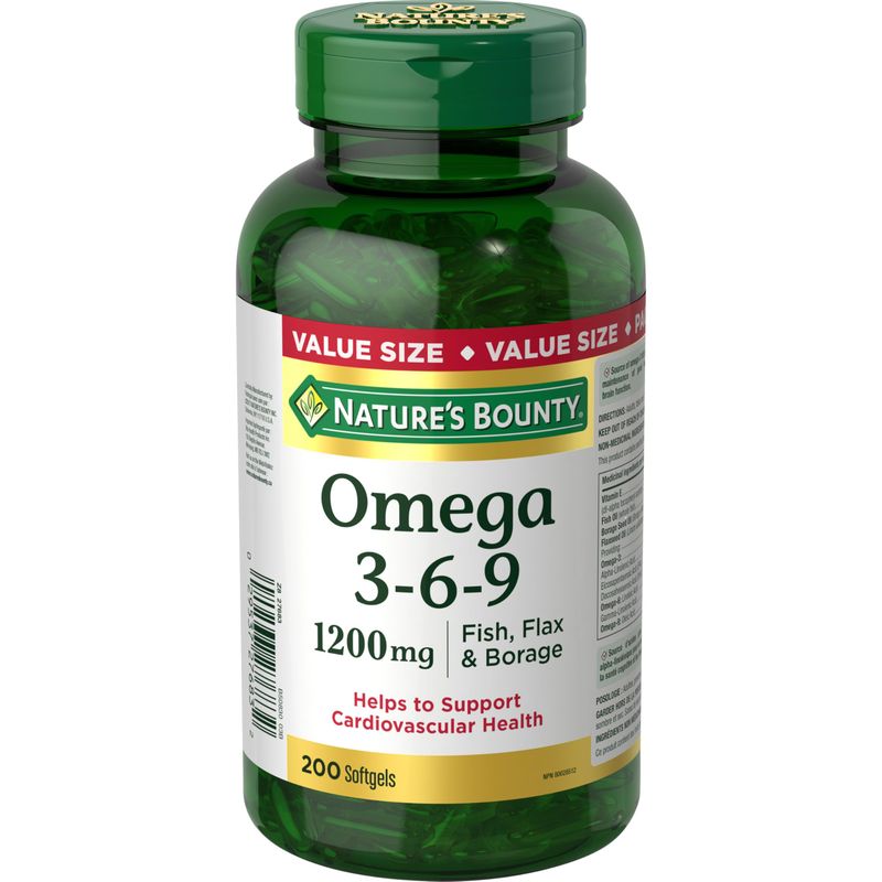 Nature&#39;s Bounty Omega-3-6-9 1200mg 200 count