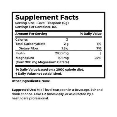 Dr. Clark Inulin Powder (FOS), 300 gm - Prebiotic Soluble Fiber