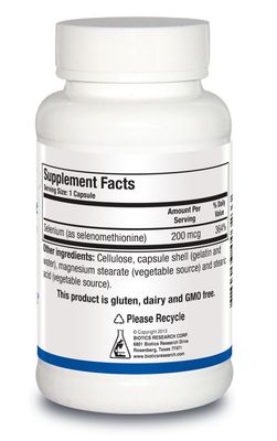 Biotics Research Selenomethionine - High Potency Selenium, Thyroid Gland Function, DNA Production, Cognitive Health, Potent Antioxidant. 90 Capsules