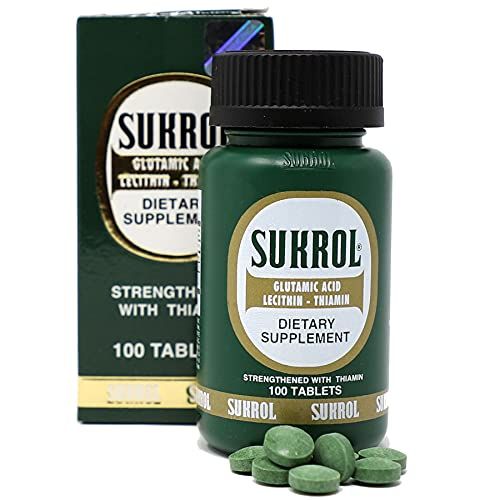 SUKROL, Vitamin, Improve Healthy Brain Function, 100 Tablets, Bottle