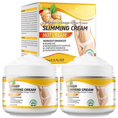 2PCS VOGSIG Ginger Slimming Cream - Anti Cellulite, Fat Burning, Tightening &amp; Moisturizing, 1oz each
