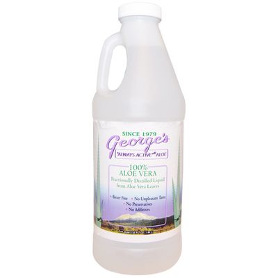George&#39;s Aloe Vera, 100% Aloe Vera Liquid, 32 fl oz (.94 l)