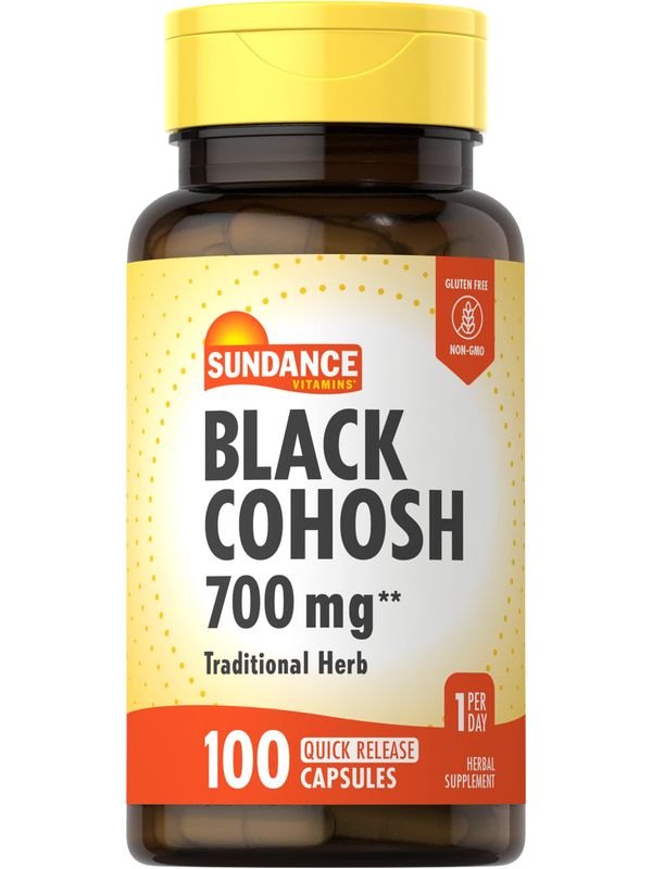 Sundance Black Cohosh 700mg | 100 Quick Release Capsules | Traditional Herb | Non-GMO and Gluten Free Supplement