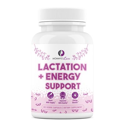 Mommyz Love Lactation Supplement with Organic Post Natal Vitamins for Breast Milk Supply Increase and Energy Boost for Postpartum Recovery - 60 Caps