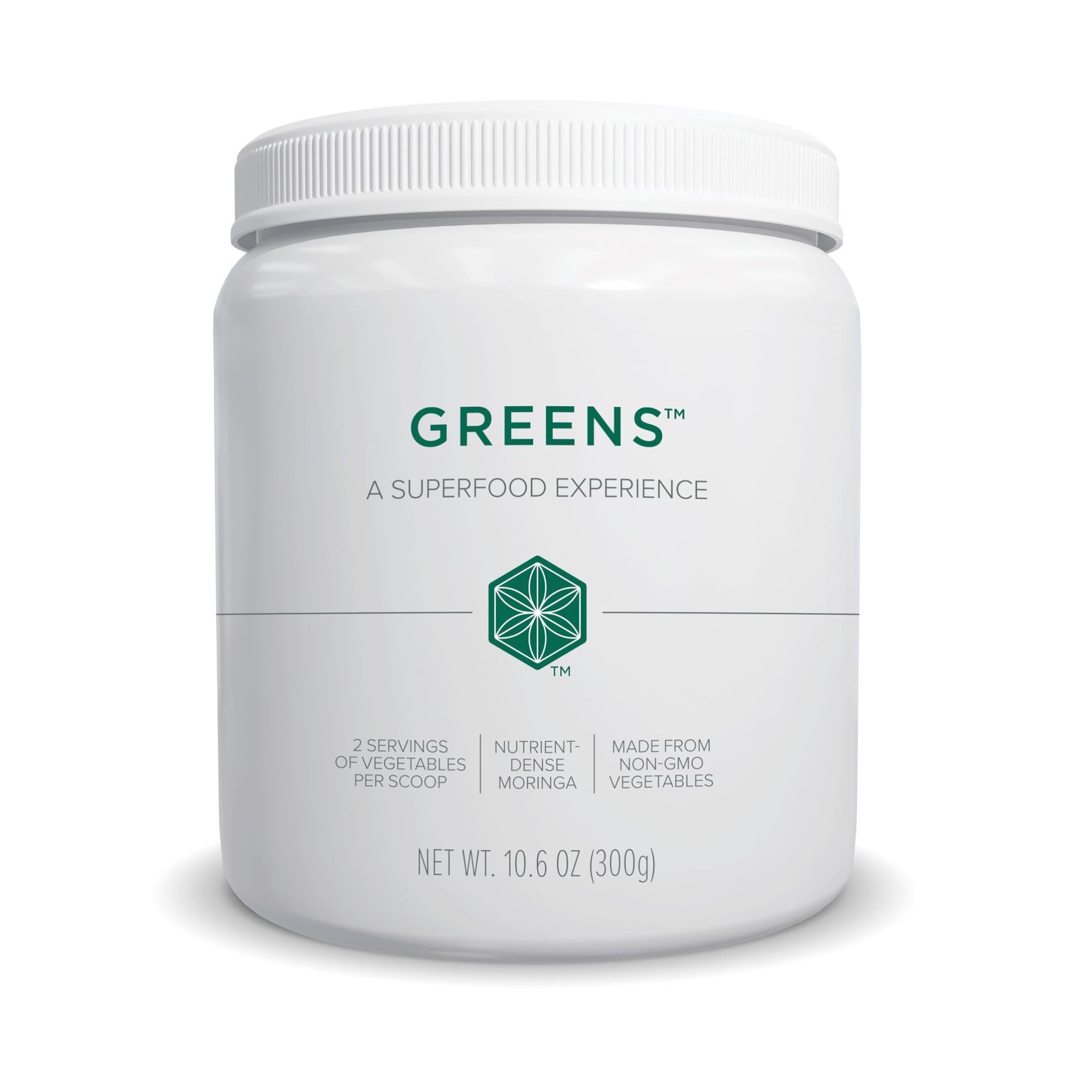 Isagenix Greens - 2 Servings of Vegetables Per Scoop - A Superfood Experience with Nutrient-Dense Moringa - 10.6 oz Canister - Fruit Flavor