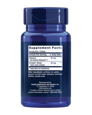 Life Extension Super Ubiquinol CoQ10 with Enhanced Mitochondrial Support, Heart Health Supplement, Maximum Absorption, 50 mg, Non-GMO, Gluten-Free, 30 softgels