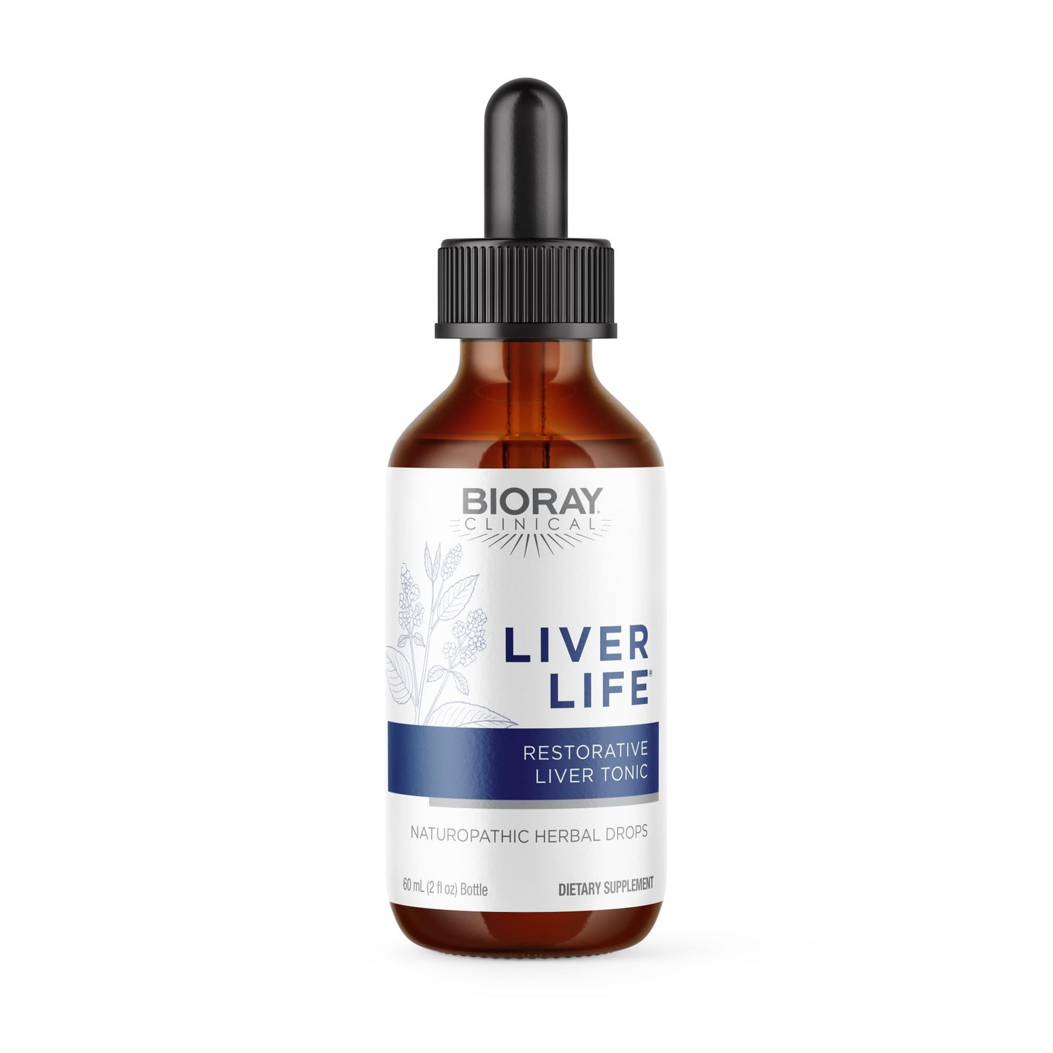 BIORAY Clinical Liver Life - 2 fl oz - Strengthens Liver Structure &amp; Function - Non-GMO, Vegetarian, Gluten Free