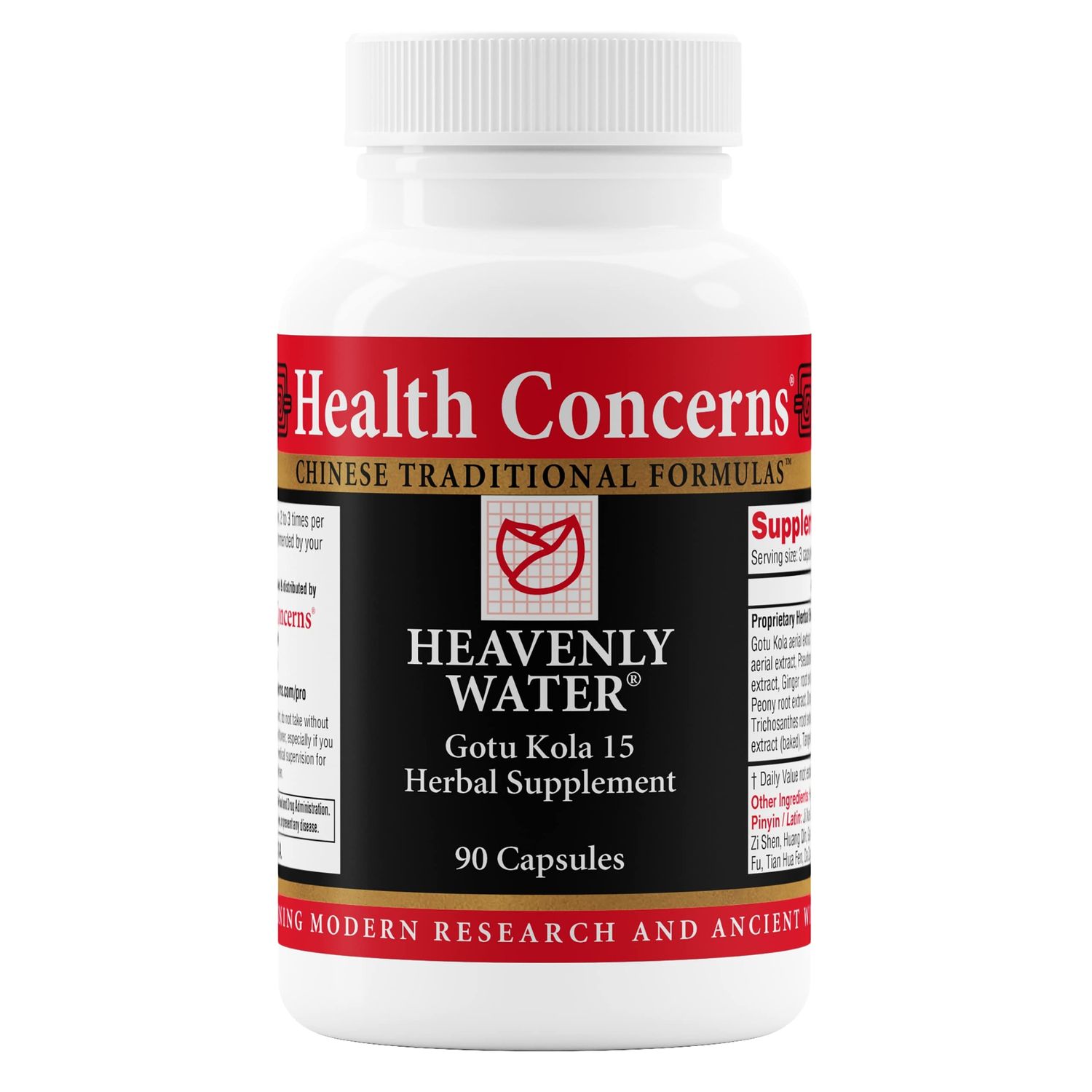 Health Concerns Heavenly Water - Menstrual &amp; Menopause Supplements for Women - PMS Relief - 90 Capsules