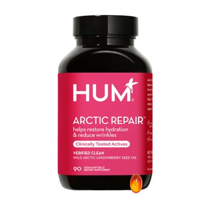 HUM Arctic Repair - Clear Skin Supplement with Vitamins A &amp; E, Omegas 3, 6 &amp; 9, and Lingonberry Seed Oil to Help Reduce Appearance of Wrinkles, Rejuvenate &amp; Hydrate Skin (90-Count)