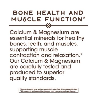 Nature's Way Calcium &amp; Magnesium Mineral Complex, Supports Bone Health &amp; Muscle Function,* 750 mg per 3-Capsule Serving, 250 Capsules (Packaging May Vary)