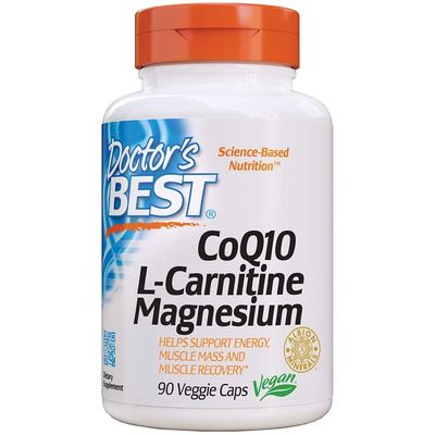Doctor&#39;s Best Coq10/l-Carnitine/Magnesium Unique Blend, Supports Energy, Muscle Mass &amp; Muscle Recovery, Veggie Caps, 90Count