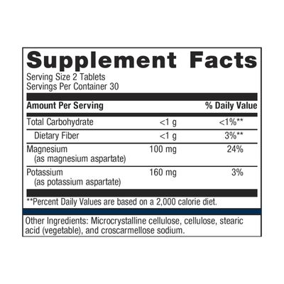 Metagenics Mg/K Aspartate - with Potassium &amp; Magnesium Aspartate - Electrolyte Supplement* - Mineral Magnesium - Highly Absorbable - Non-GMO - Gluten-Free - Vegetarian - 60 Tablets
