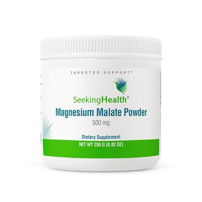 Seeking Health Magnesium Malate Powder - Mineral Supplement Supports Bone Health &amp; Muscle Health - Formula with Dimagnesium Malate to Support Absorption - 500 mg, 100 Servings