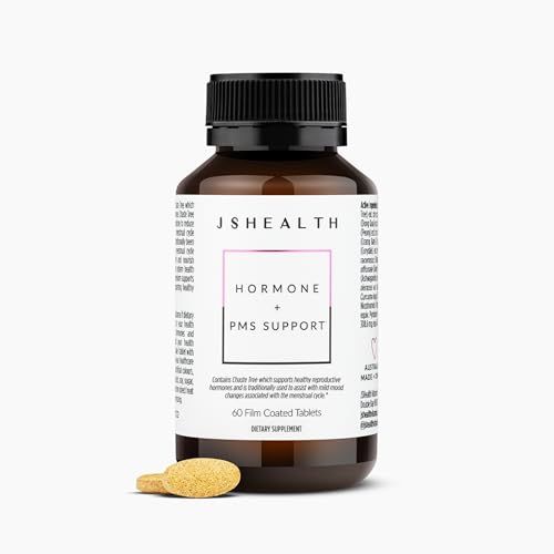 JSHealth Vitamins Hormone Balance for Women and PMS Support Supplement - Premenstrual Symptom Relief with Vitamins B3, B6 &amp; Magnesium (60)