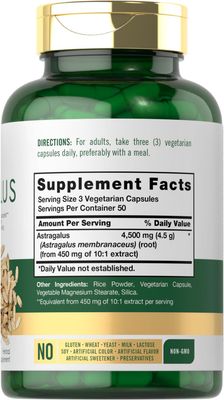 Carlyle Astragalus Root Capsules 4500mg | 150 Count | Vegetarian, Non-GMO, Gluten Free Supplement