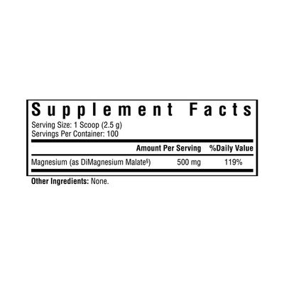 Seeking Health Magnesium Malate Powder - Mineral Supplement Supports Bone Health &amp; Muscle Health - Formula with Dimagnesium Malate to Support Absorption - 500 mg, 100 Servings