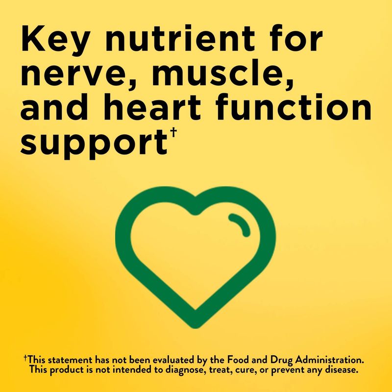 Nature Made Potassium Gluconate 550 mg, Dietary Supplement for Heart Health Support, 100 Tablets, 100 Day Supply