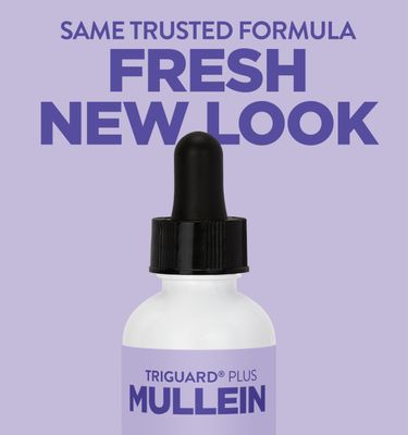TriGuard MULLEIN Plus - Mullein Leaf Extract, Elderberry Extract & Olive Leaf Extract 2 fl oz | Supports Healthy Respiratory Function & Immune System | Alcohol-Free, Non-GMO, Tastes Great, Made in USA