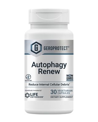 Life Extension GEROPROTECT Autophagy Renew, Luteolin, piperlongumine, Cellular Health Support, Healthy Aging, Gluten-Free, Non-GMO, Vegetarian, 30 Capsules