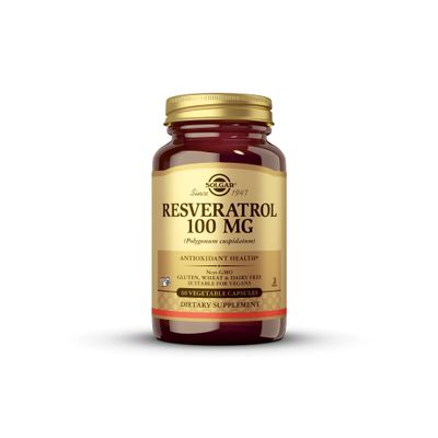 Solgar - Resveratrol 100 mg, 60 Vegetable Capsules