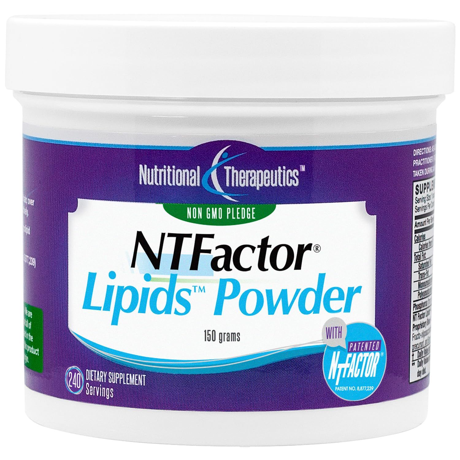 Nutritional Therapeutics NTFactor Lipids Powder, Aging &amp; Cellular Support, 240 Servings
