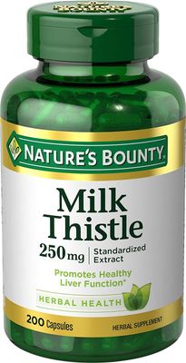 Nature&#39;s Bounty Milk Thistle 250 mg Capsules 200 ea