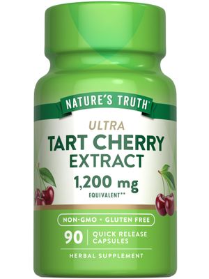 Nature&#39;s Truth Tart Cherry Extract Capsules | 1200 mg | 90 Count | Non-GMO &amp; Gluten Free Supplement