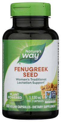 NATURES WAY Fenugreek Seed, 180 CT