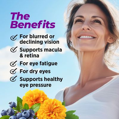 AFC Japan Ultimate Vision - 125mg FloraGLO Lutein Extract, DHA Extract &amp; Bilberry Extract for Age-Related Vision Concerns.