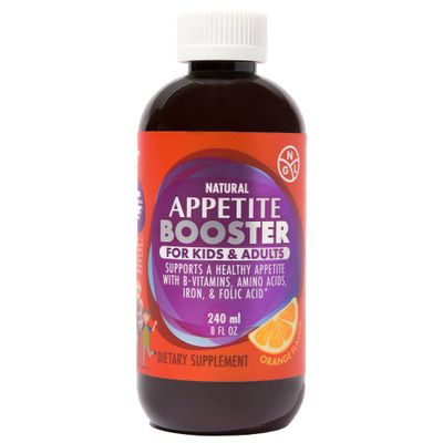 Appetite Booster Weight Gain Stimulant Supplement Eat More for Underweight Adults &amp; Kids 4+ Fortified with Vitamins B1,B2,B3,B5,B6,B12, Folic Acid, Iron, Zinc, Amino Acids, Flax Seed Oil