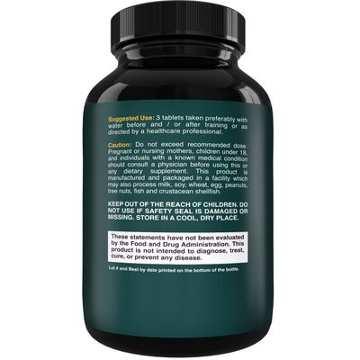 Branch Chain Amino Acids Supplement - Vegan BCAA Tablets Post Workout Muscle Recovery and Muscle Growth Support - Branched Chain Amino Acids Supplement for Men and Womens Workout Recovery 120 Count