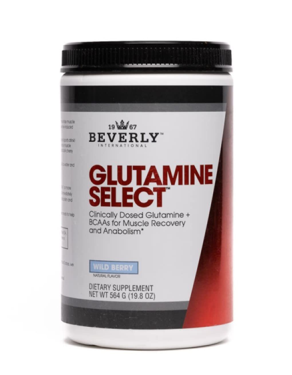 Beverly International Glutamine Select, 60 Servings. Clinically Dosed L-Glutamine and Amino Acid Formula for Lean Muscle and Recovery. Sugar-Free Powder. BCAAs.