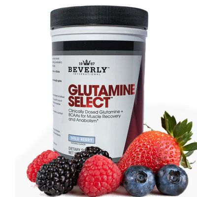 Beverly International Glutamine Select, 60 Servings. Clinically Dosed L-Glutamine and Amino Acid Formula for Lean Muscle and Recovery. Sugar-Free Powder. BCAAs.