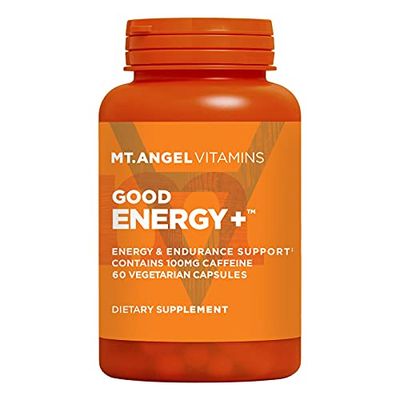 Mt. Angel Vitamins - Good Energy - Natural Energy Supplement for Better Mood Booster, Panax Ginseng, Rhodiola Rosea + More Herbs &amp; Vitamins (60 Caps)