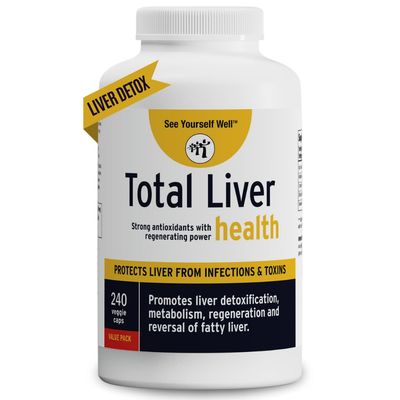 See Yourself Well Total Liver Health: Liver Cleanse, Detox &amp; Repair Fatty Liver. Milk Thistle Extract, Dandelion Root, Yarrow, Burdock Root &amp; Cynara (Artichoke) to Support Healthy Liver Function
