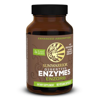Sunwarrior Digestive Enzymes Probiotic | Plant Based &amp; Vegan with Spore Based Probiotic Essential Supplements to Support Optimal Health for Men &amp; Women Digestive Enzyme Supplements | Enzorb