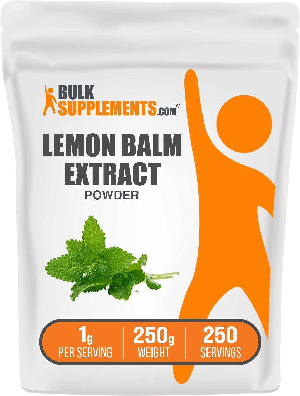 BulkSupplements.com Lemon Balm Extract Powder - Melissa Officinalis, Lemon Balm Supplement, Lemon Balm Powder - Vegan &amp; Gluten Free, 1000mg per Serving, 250g (8.8 oz) (Pack of 1)