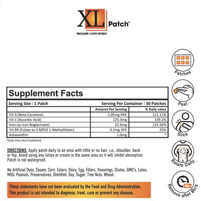 XLPATCH Iron Plus (30-Day Supply)