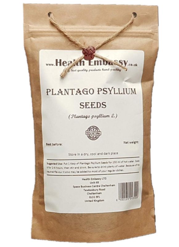 Health Embassy Plantago Psyllium Seeds | Plantago Psyllium L | 100% Natural (100g)