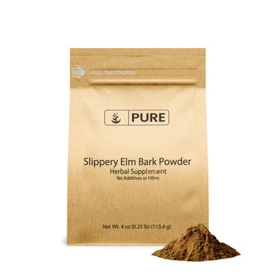 Pure Original Ingredients Slippery Elm Powder (4oz) Pure &amp; Natural, Vegan, Gluten-Free